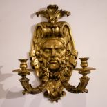 Bronze wall sconce
