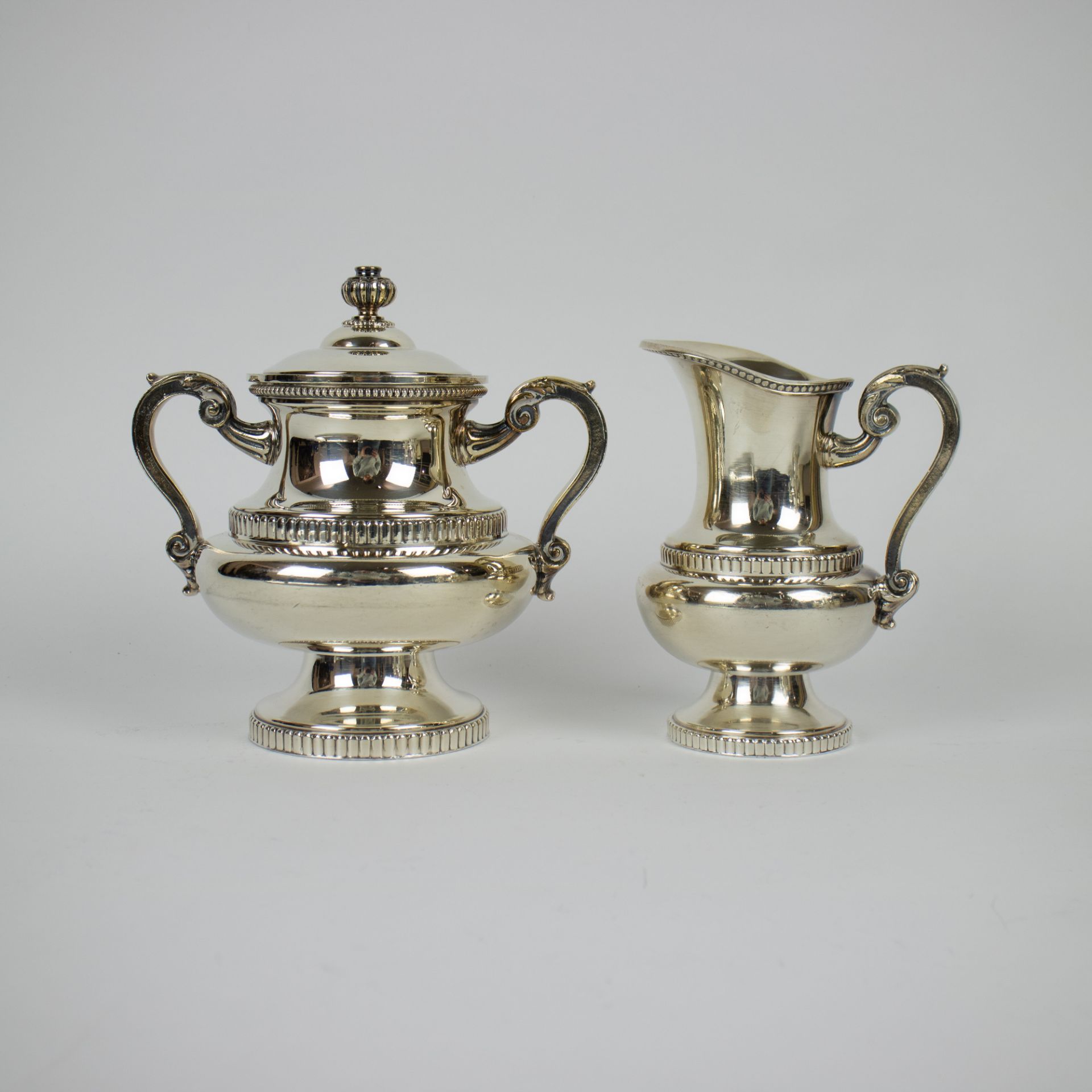 Wiskemann silver plated coffee and tea set and champagne bucket - Image 4 of 4