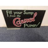 Castrol Wooden Sign