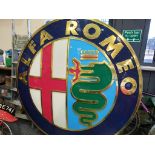 Large Alfa Romeo Light Up Sign
