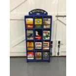 12x Vintage Oil Cans Display