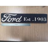 Wooden Ford Sign