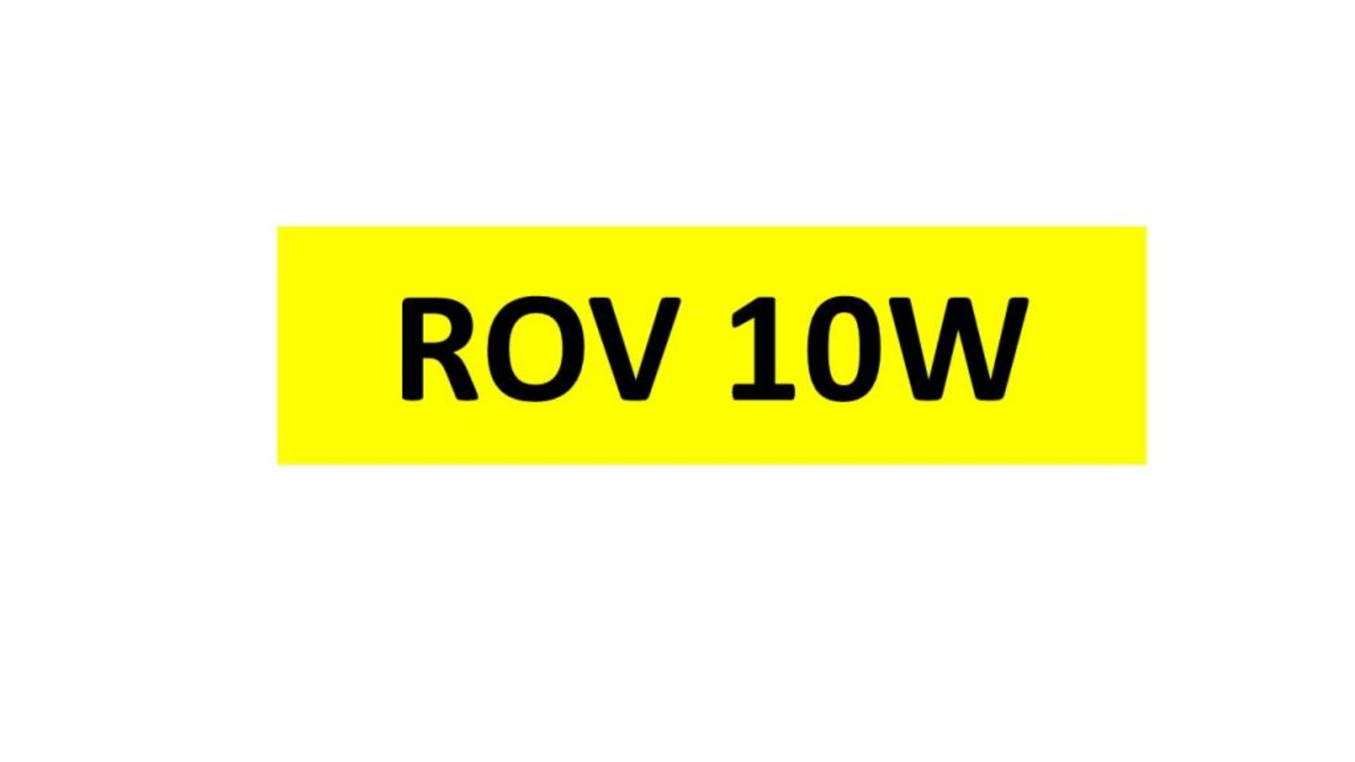 REGISTRATION - ROV 10W