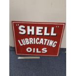 Shell Lubricating Wooden Sign