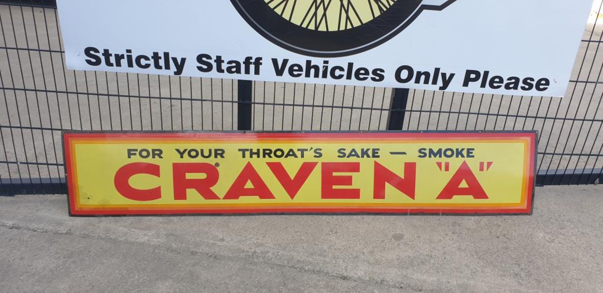 Large Craven A Tin Sign