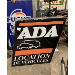 ADA Vehicle Hire Illuminated Sign