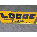 Original Lodge Spark Plug Enamel Sign
