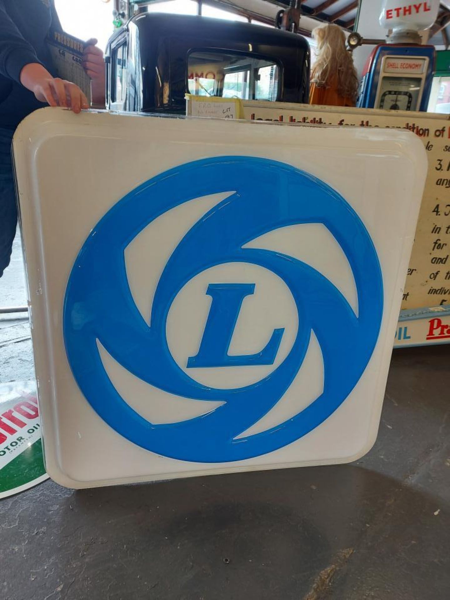 Large British Leyland Plastic Dealership Sign