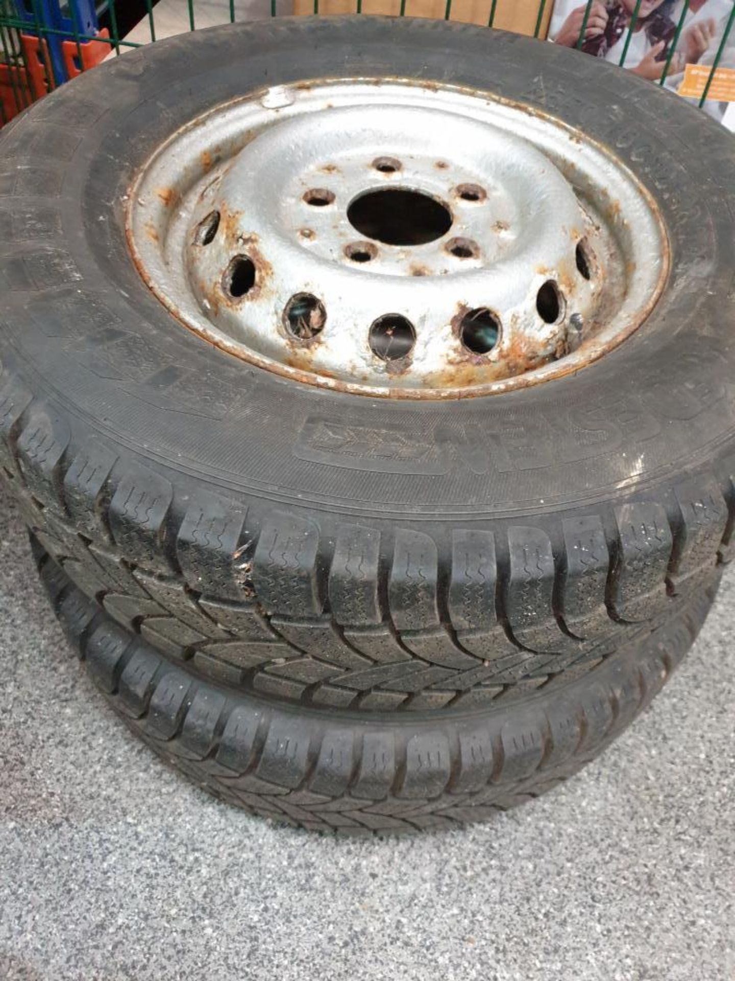 2x Ford Transit Steel Wheels and Winter Tyres