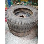 2x Land Rover Series 1 Tyres