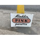 ALADIN PINK DOUBLE SIDED ENAMEL SIGN
