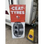 CEAT TYRES 5FT ENAMEL SIGN