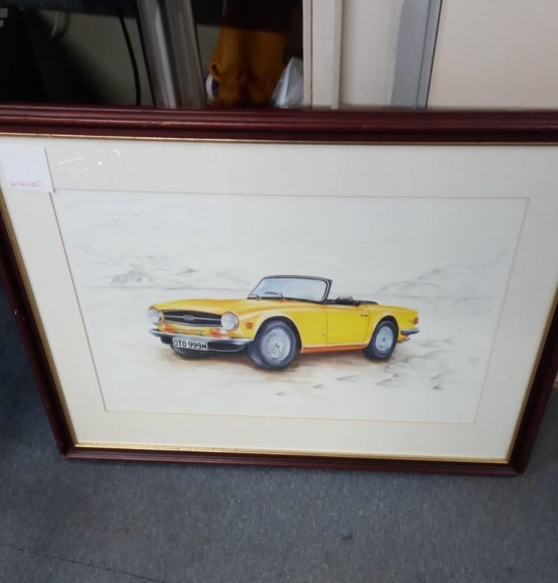 TRIUMPH TR6 FRAMED PICTURE