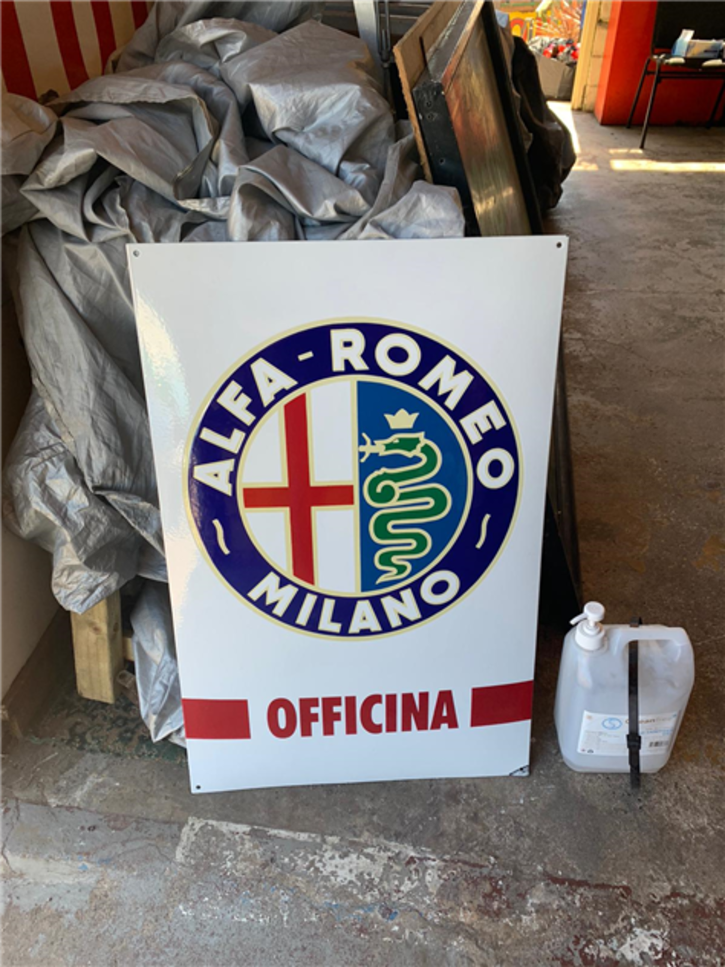 ALFA ROMEO WORKSHOP SIGN