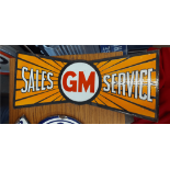 GM DOUBLE SIDED SIGN