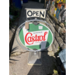 CASTROL/PRATTS SPINNING FORECOURT SIGN