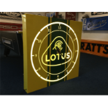 LARGE LOTUS SIGN WITH CLOCK