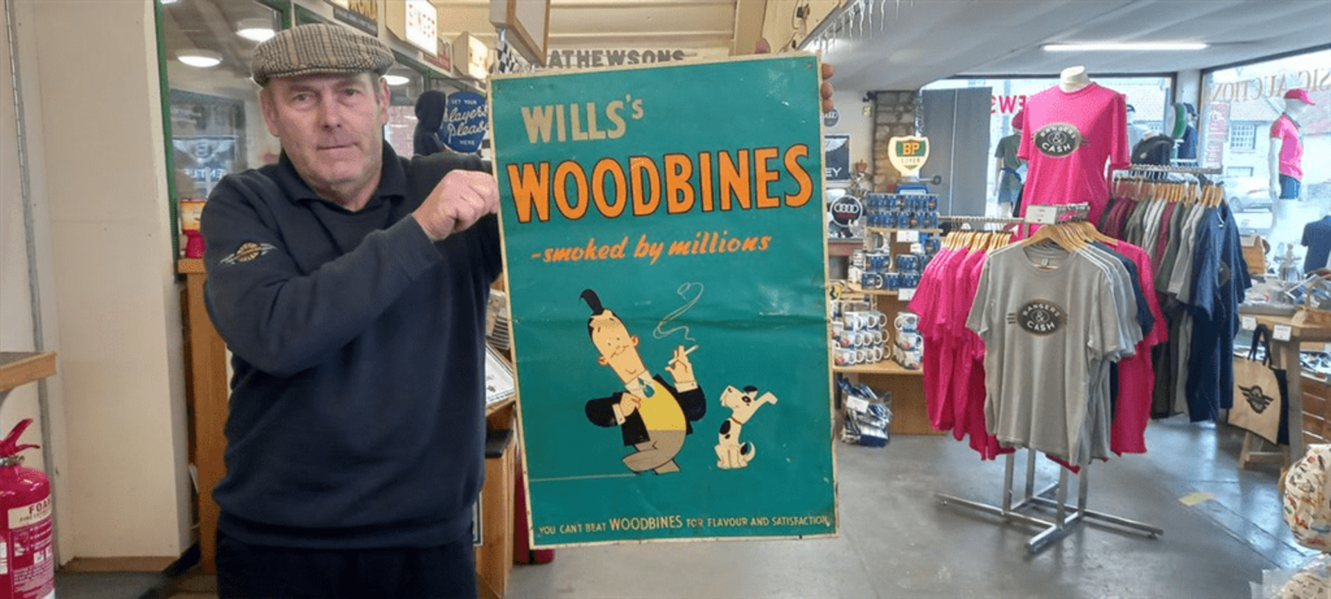 WOODBINE CIGARETTE SIGN