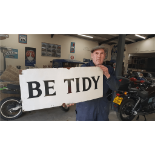 BE TIDY SIGN