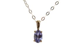 A TANZANITE PENDANT