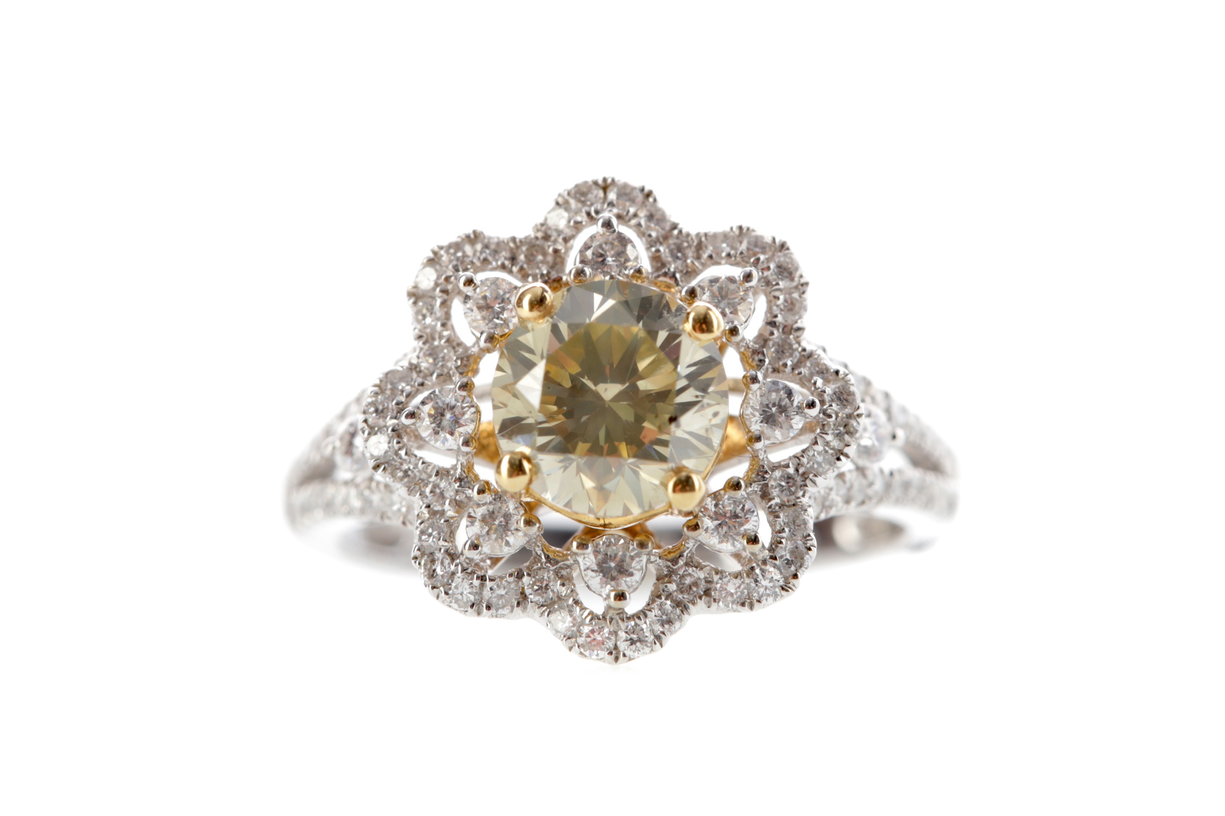 A DIAMOND DAISY RING