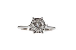 A DIAMOND SOLITAIRE RING