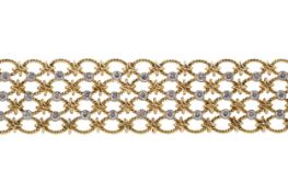 AN IMPRESSIVE DIAMOND BRACELET BY CARTIER