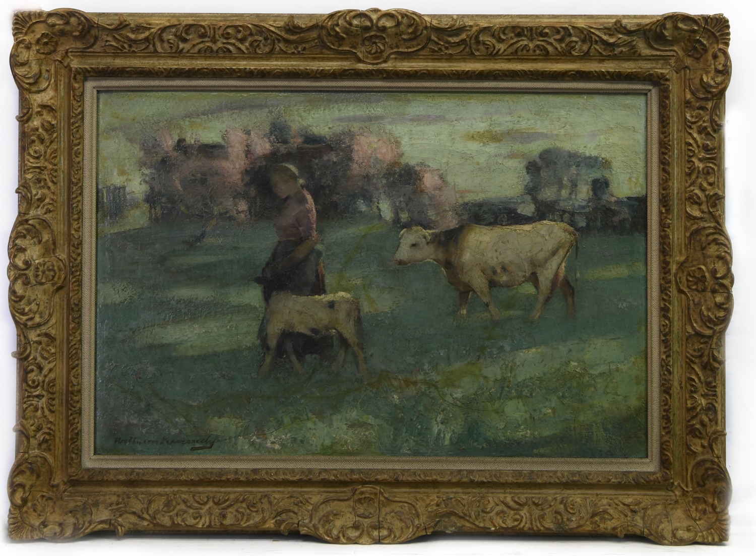 HOMEWARDS, AN OIL BY WILLIAM KENNEDY