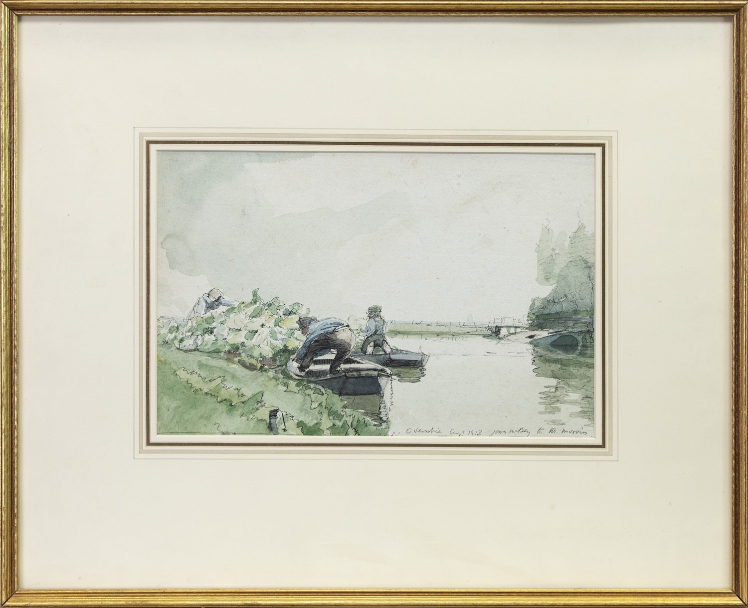 OVERSHIE, ROTTERDAM, A WATERCOLOUR BY JAMES MCBEY