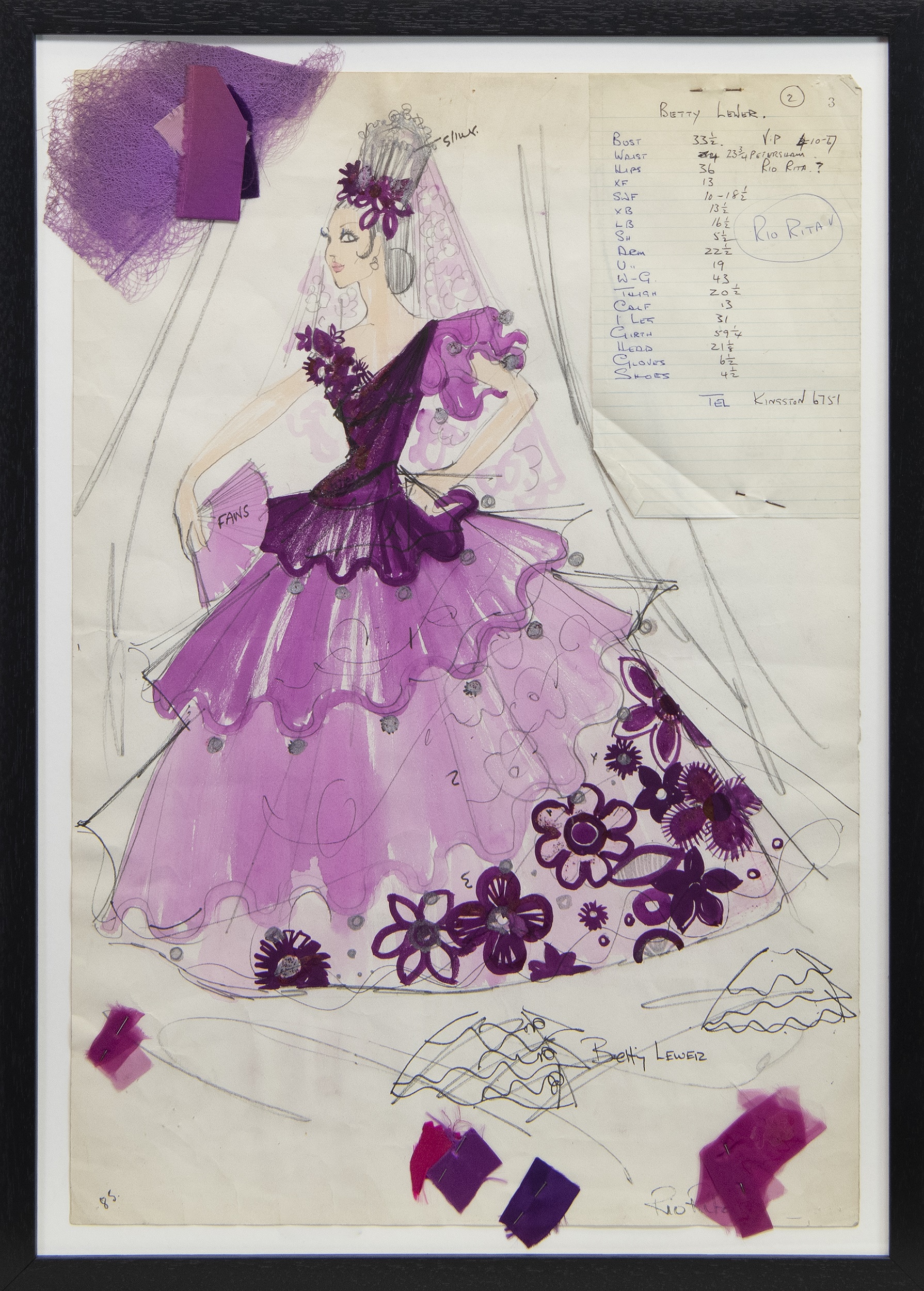 ORIGINAL THEATRE COSTUME DESIGN BY ROBERT ST JOHN ROPER