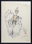 ORIGINAL THEATRE COSTUME DESIGN BY ROBERT ST JOHN ROPER