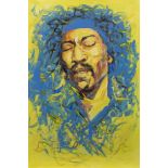 JIMI HENDRIX, AN OIL BY SHAHIN MEMISHI