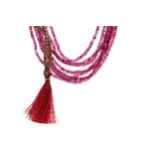 A BEADED RUBY NECKLACE