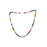 A TOURMALINE BEAD NECKLACE