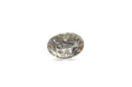 AN UNMOUNTED MOISSANITE