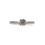 A DIAMOND SOLITAIRE RING