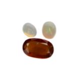 THREE CERTIFICATED UNMOUNTED GEMS