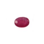 A CERTIFICATED UNMOUNTED RUBY