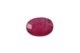 A CERTIFICATED UNMOUNTED RUBY