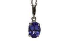 A TANZANITE PENDANT