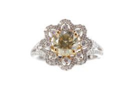 A DIAMOND DAISY RING