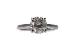 A DIAMOND SOLITAIRE RING