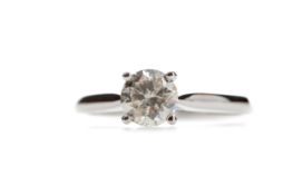 A CERTIFICATED DIAMOND SOLITAIRE RING