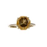 A CITRINE RING