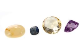 **A COLLECTION OF UNMOUNTED GEMSTONES