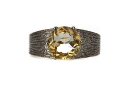 A CITRINE RING