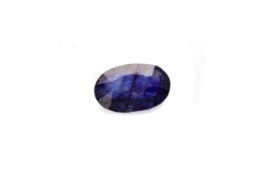 A CERTIFICATED UNMOUNTED SAPPHIRE