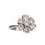 A DIAMOND CLUSTER RING BY GRAFF