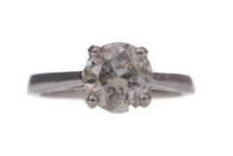 A DIAMOND SOLITAIRE RING