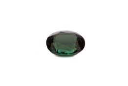 **AN UNMOUNTED GREEN TOURMALINE